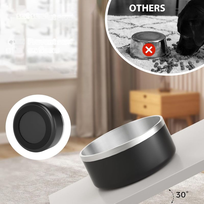 UAMLY Gamelle pour chien en acier inoxydable