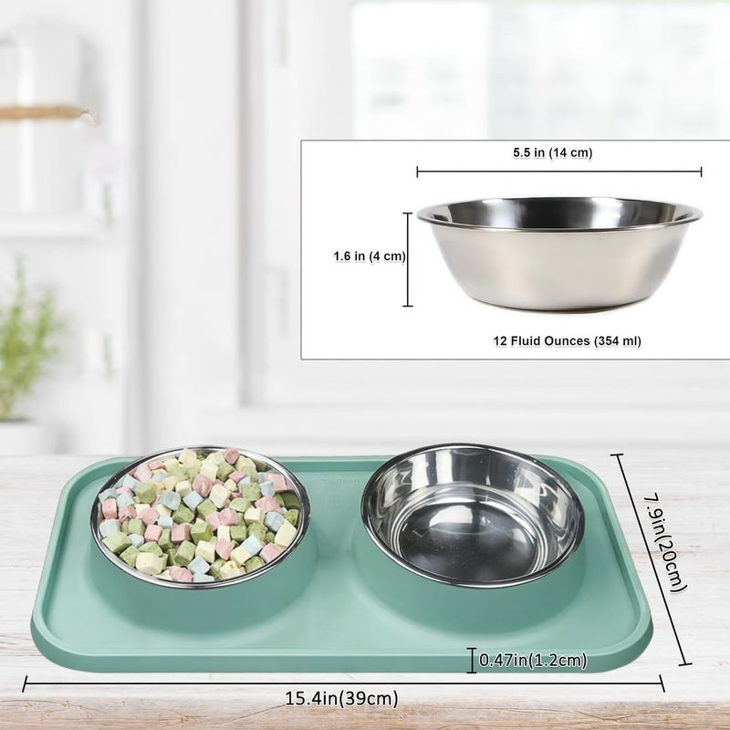 UAMLY Gamelle anti-fuite pour chat et chien
