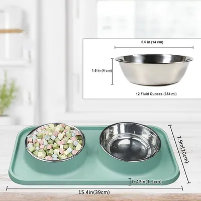 UAMLY Gamelle anti-fuite pour chat et chien