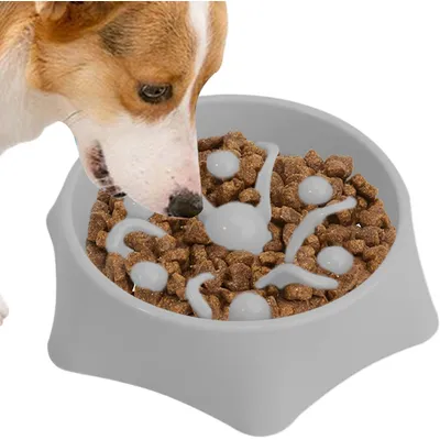 UAMLY Comedero para perros Slow Food con sistema antiahogo