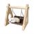 FurryFusion Balançoire en bois pour petits animaux