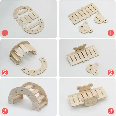 ZooVenture 3 Pcs Jouets Pour Hamster DIY