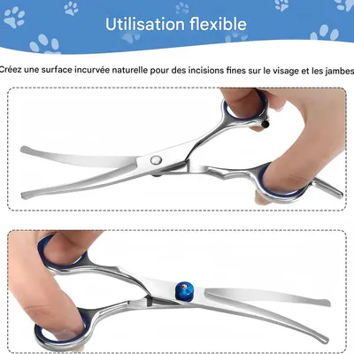 FurryFusion Ciseaux de toilettage pour chien et chat
