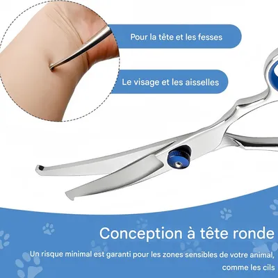 FurryFusion Ciseaux de toilettage pour chien et chat