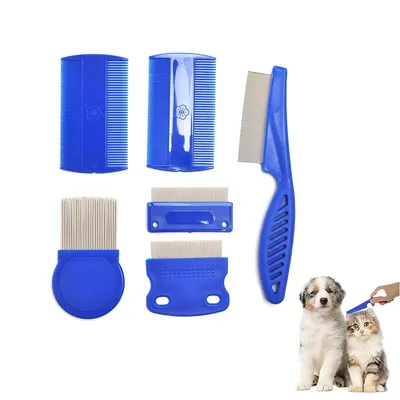 ZenPets Lot de 6 peignes anti - puces pour chiens et chats ZenPets Lot de 6 peignes anti - puces pour chiens et chats