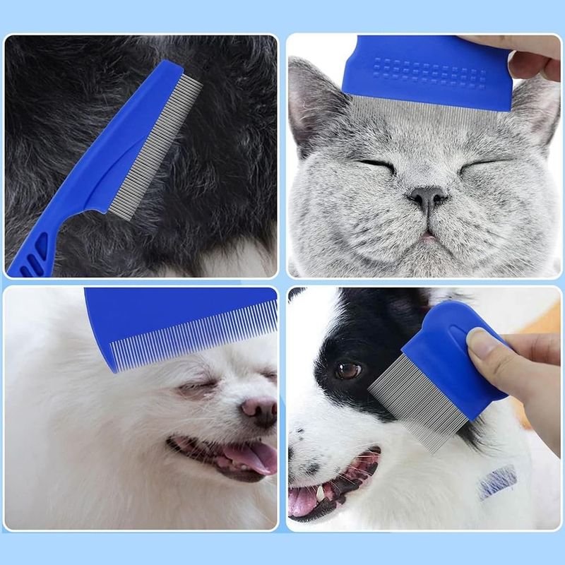 ZenPets Lot de 6 peignes anti - puces pour chiens et chats