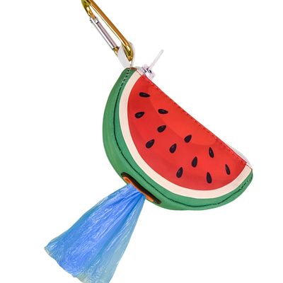 FurryFusion Dispensador de bolsas para excrementos perro estampado frutas