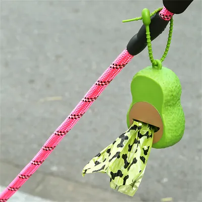 IntiMeg Distributeur de sacs à excréments pour chiens en forme d'avocat