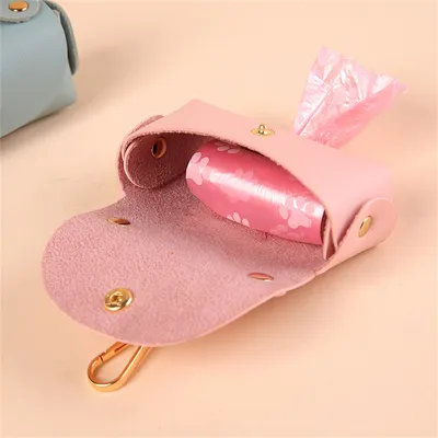 IntiMeg Dispensador de bolsas de cuero para excrementos de mascotas