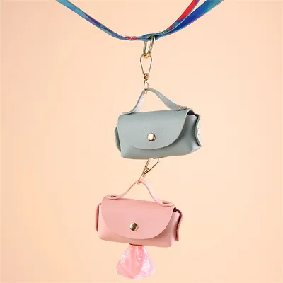 IntiMeg Distributeur de sacs à excréments pour animaux de compagnie en cuir