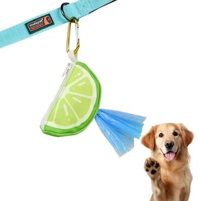 FurryFusion Distributeur de sacs à déjections canines imprimé fruits