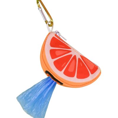 FurryFusion Dispensador de bolsas para excrementos perro estampado frutas