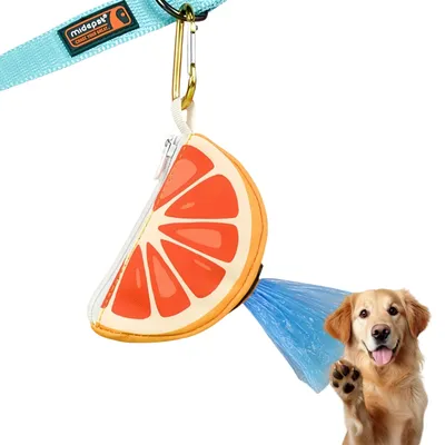 FurryFusion Dispensador de bolsas para excrementos perro estampado frutas