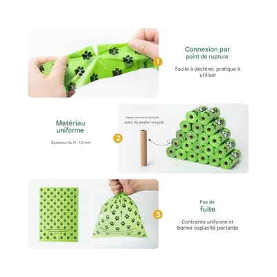 ZenPets Sacs à déjections canines