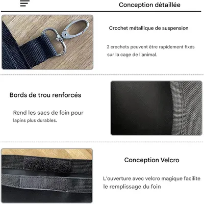 ZenPets Sac à foin pour lapin et cochon d'Inde