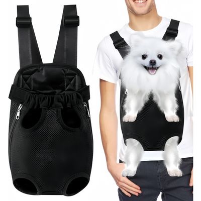 ZenPets Compact Noir Sac À Dos De Transport Pour Chats Et Chiens