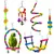 IntiMeg Ensemble de 6 jouets colorés pour oiseaux IntiMeg Ensemble de 6 jouets colorés pour oiseaux