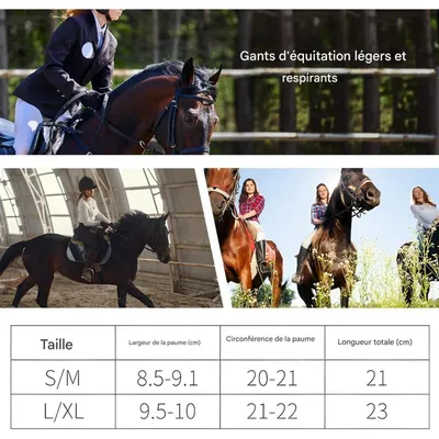 ZooVenture Gants D'équitation Pour Chevaux