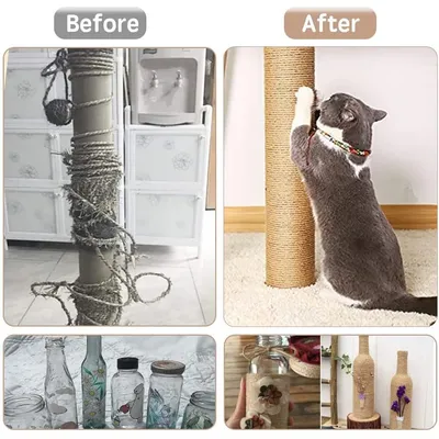 UAMLY Corde pour griffoir à chat, corde en sisal