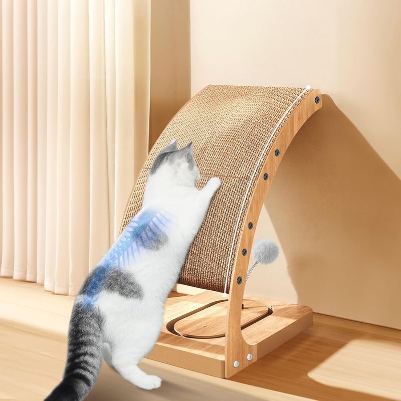 UAMLY Griffoir vertical incurvé pour chat