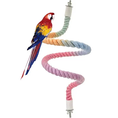 UAMLY Perchoir en corde pour cage à oiseaux