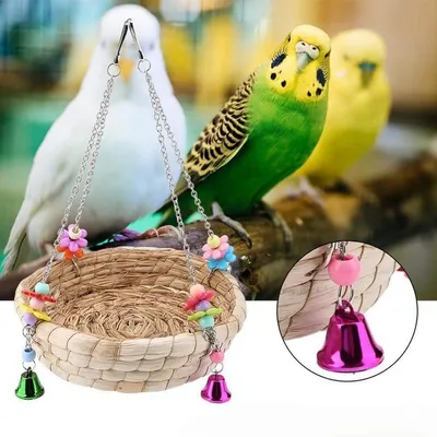 Pet Planet Jouet Balançoire de Nid Pour Perroquet