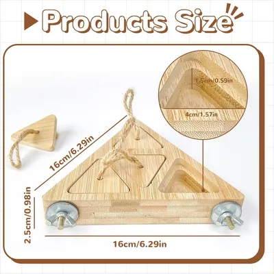 ZooVenture Nourrisseur De Recherche De Nourriture En Bois Pour Oiseaux