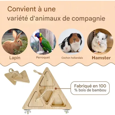 ZooVenture Nourrisseur De Recherche De Nourriture En Bois Pour Oiseaux