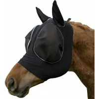 ZooVenture Masque Anti-Mouches Noir Extensible Pour Cheval