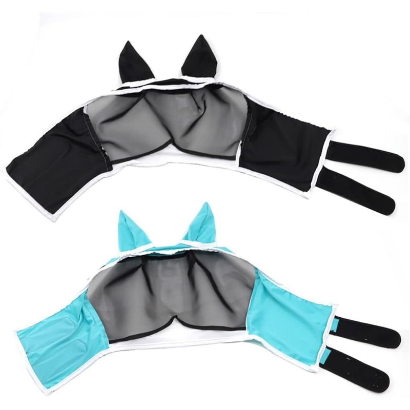 ZooVenture Masque Anti-mouches En Maille Fine Avec Oreilles Pour Cheval