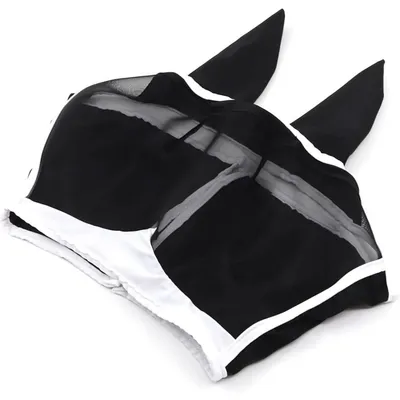 ZooVenture Masque Anti-mouches En Maille Fine Avec Oreilles Pour Cheval