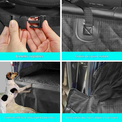 FurryFusion Tapis de coffre de voiture pour animaux de compagnie