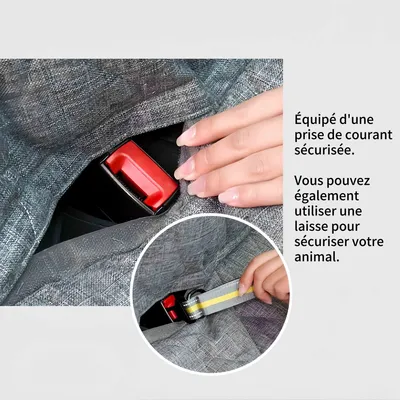 FurryFusion Tapis de voiture pour chien