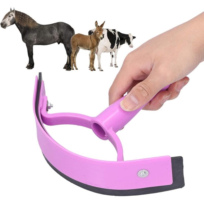 ZooVenture Grattoir À Sueur De Cheval Antidérapant Pour Grands Animaux