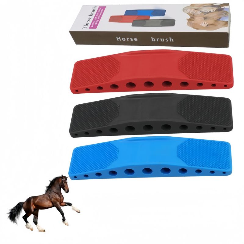 ZooVenture Brosse 6 En 1 Pour Toilettage Et Massage Pour Chevaux