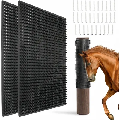 ZooVenture Lot 2 Tapis Griffoirs Pour Cheval Bovin Chèvre Mouton