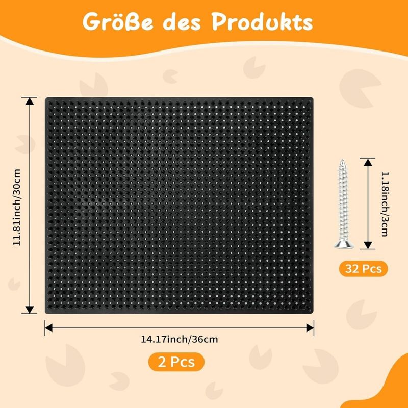 ZooVenture Lot 2 Tapis Griffoirs Pour Cheval Bovin Chèvre Mouton