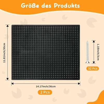 ZooVenture Lot 2 Tapis Griffoirs Pour Cheval Bovin Chèvre Mouton