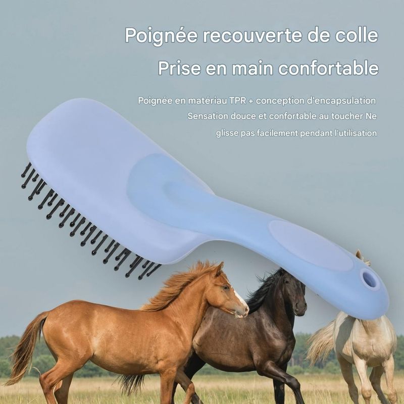 ZooVenture Brosse Pour Queue Et Crinière De Cheval Extra Large Pour Chevaux