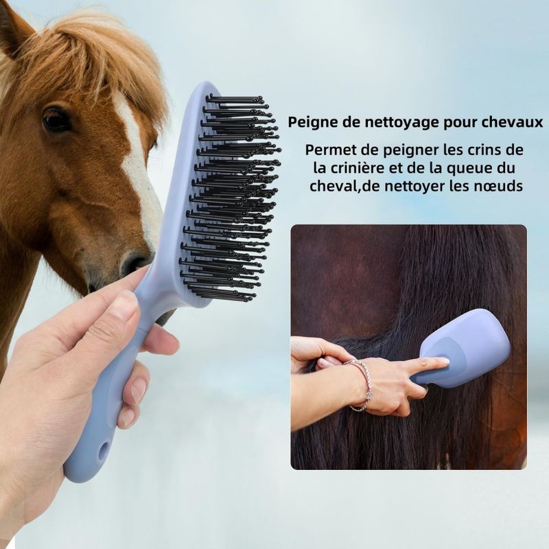 ZooVenture Brosse Pour Queue Et Crinière De Cheval Extra Large Pour Chevaux