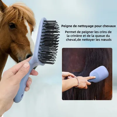 ZooVenture Brosse Pour Queue Et Crinière De Cheval Extra Large Pour Chevaux ZooVenture Brosse Pour Queue Et Crinière De Cheval Extra Large Pour Chevaux