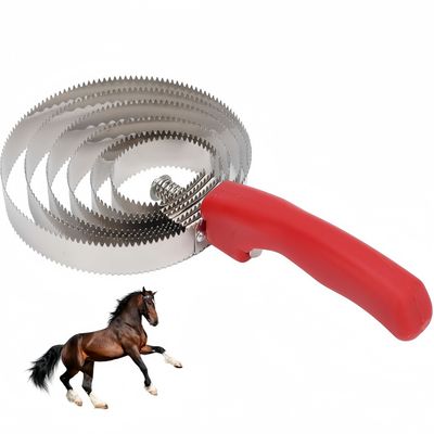 ZooVenture Étrille En Acier Inoxydable Confortable Et Robuste Pour Cheval