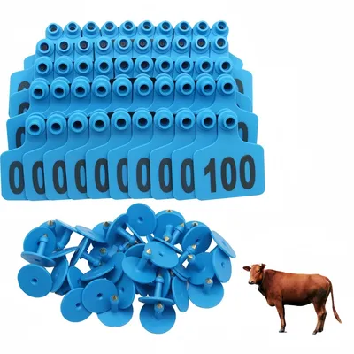 ZooVenture Lot De 100 Étiquettes D'oreille Numérotées En TPU Pour Vaches ZooVenture Lot De 100 Étiquettes D'oreille Numérotées En TPU Pour Vaches