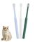 ZenPets Brosses à dents pour chat et chien 3 têtes carrées