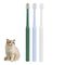 ZenPets Brosses à dents pour chat et chien 3 têtes rondes