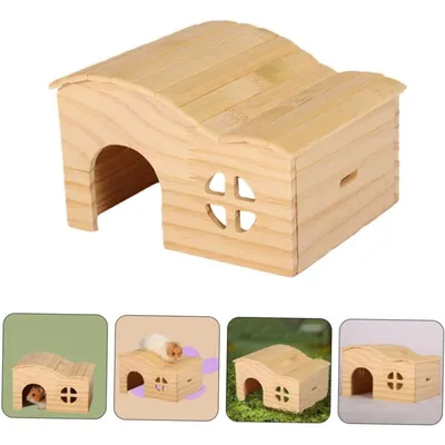 ZooVenture Maison En Bois Sans Fond Résistante Aux Morsures Pour Hamster
