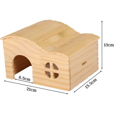ZooVenture Maison En Bois Sans Fond Résistante Aux Morsures Pour Hamster