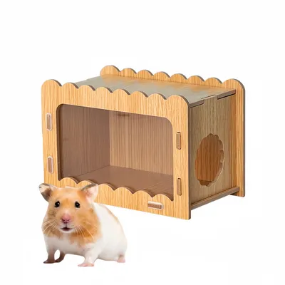 FurryFusion Abri en bois pour petits animaux