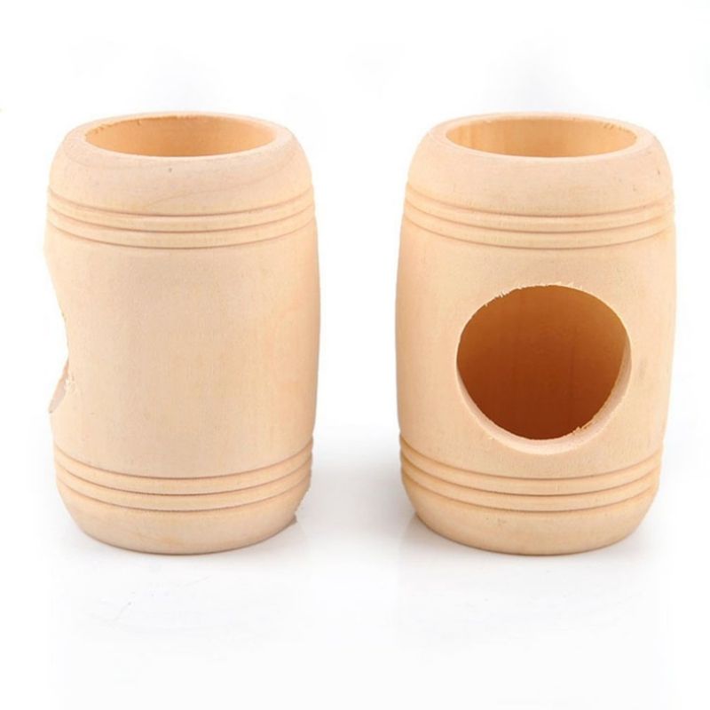 ZooVenture Lot De 4 Jouets - Cachettes En Bois Naturel Pour Hamster