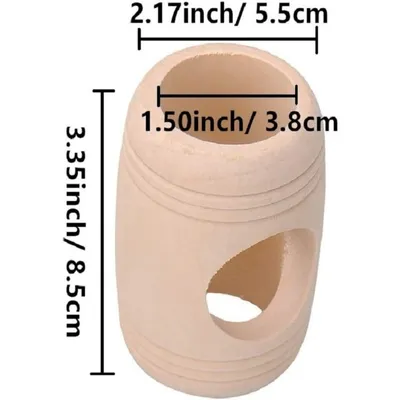 ZooVenture Lot De 4 Jouets - Cachettes En Bois Naturel Pour Hamster
